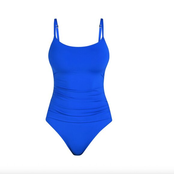 La Blanca Island Goddess Lingerie One Piece in Lapis Blue Size 8 - Picture 1 of 6